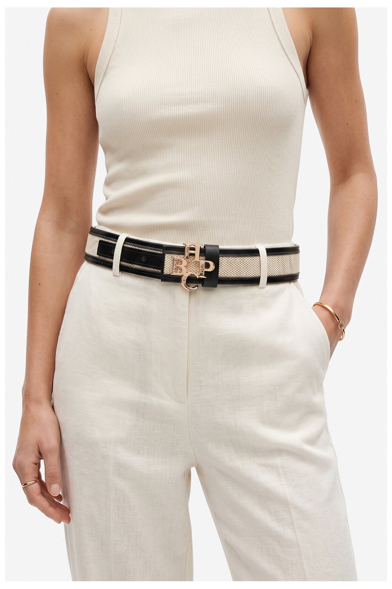 Pasek damski Beverly Hills Polo Club CEO-BHPC-W2-003-SS26 Czarny