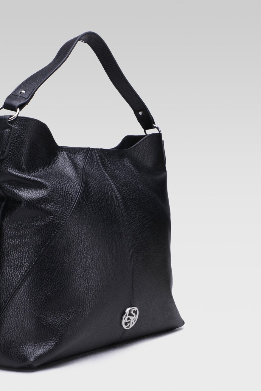 
                Lasocki - Torebka skórzana czarna - 5903698708058