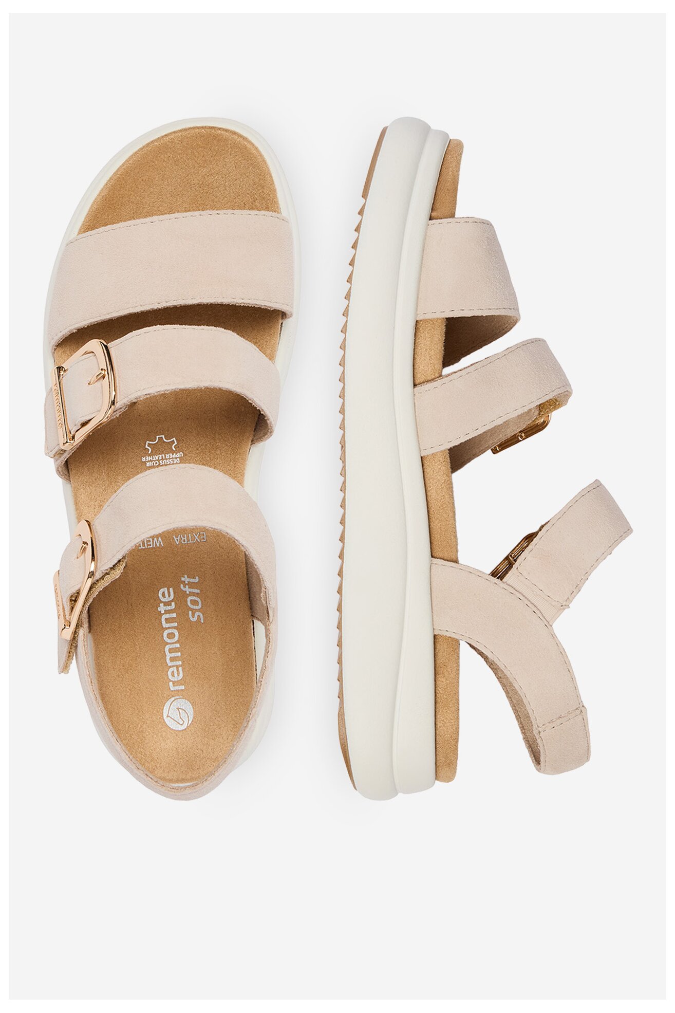 Sandały Remonte CEO-D0L50-60 Beżowy jasny