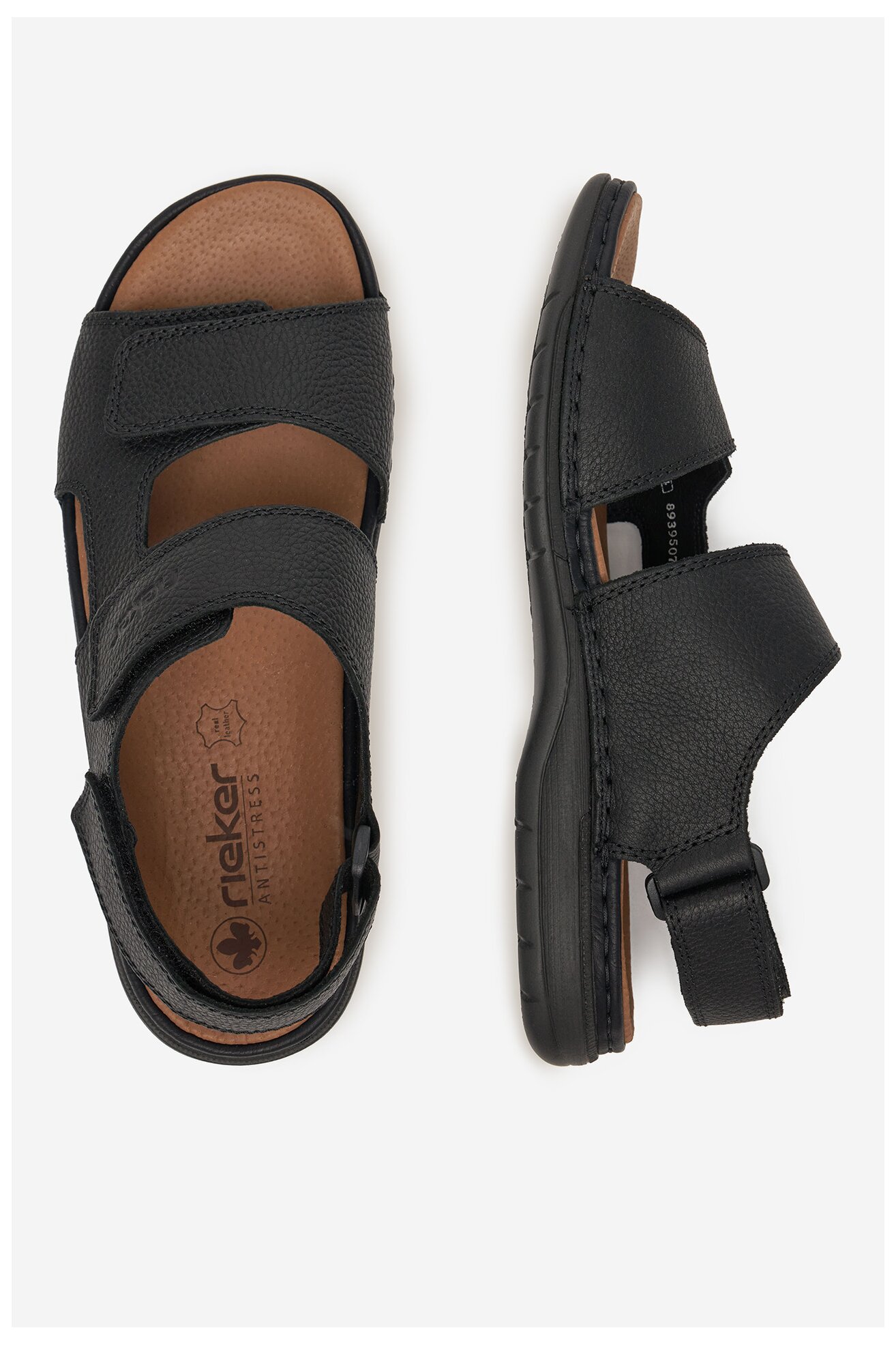 Szandál Rieker 25558-01 FEKETE