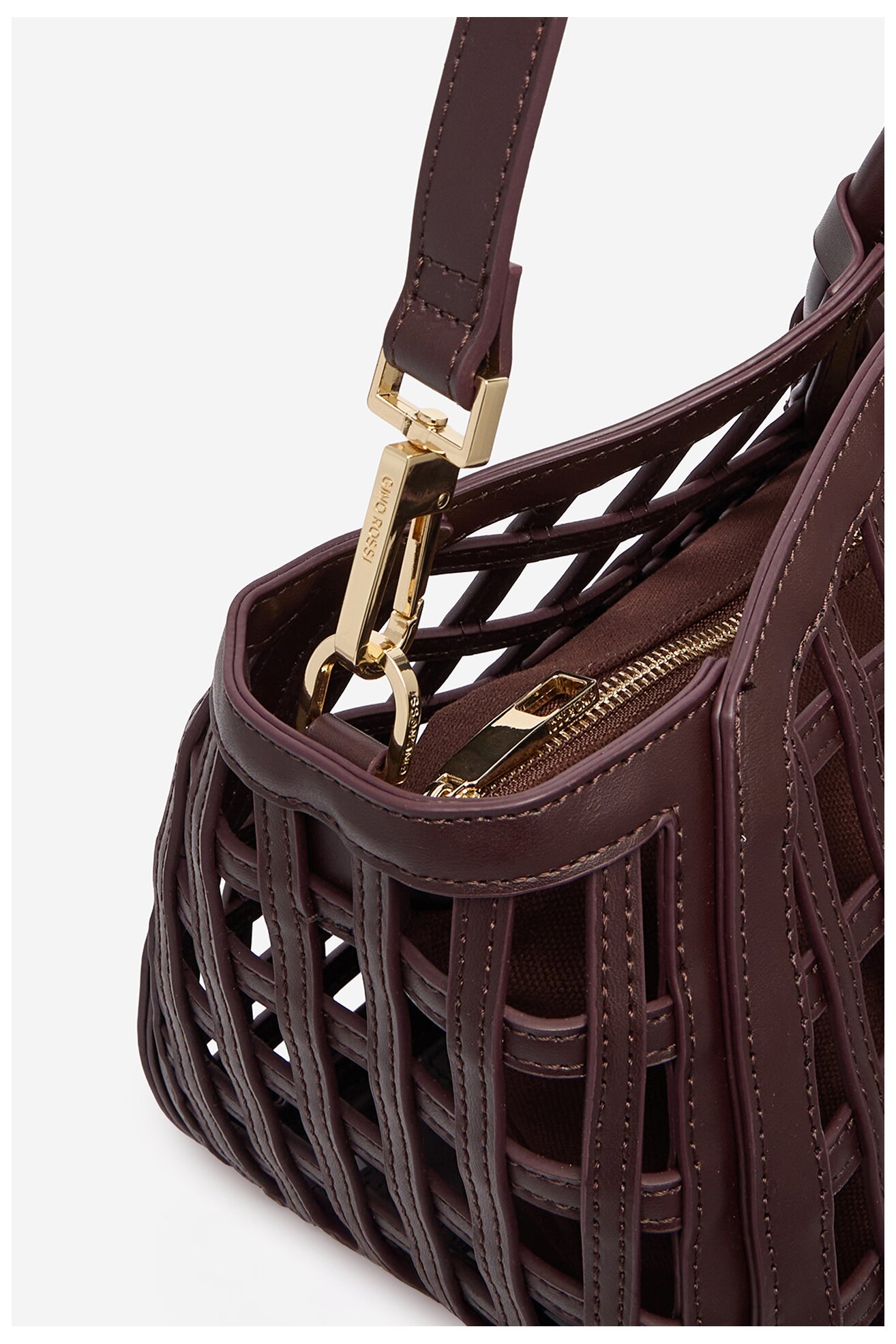 Сумка З Ремінцем Gino Rossi EO-LDA9109 ТЕМНО-КОРИЧНЕВИЙ