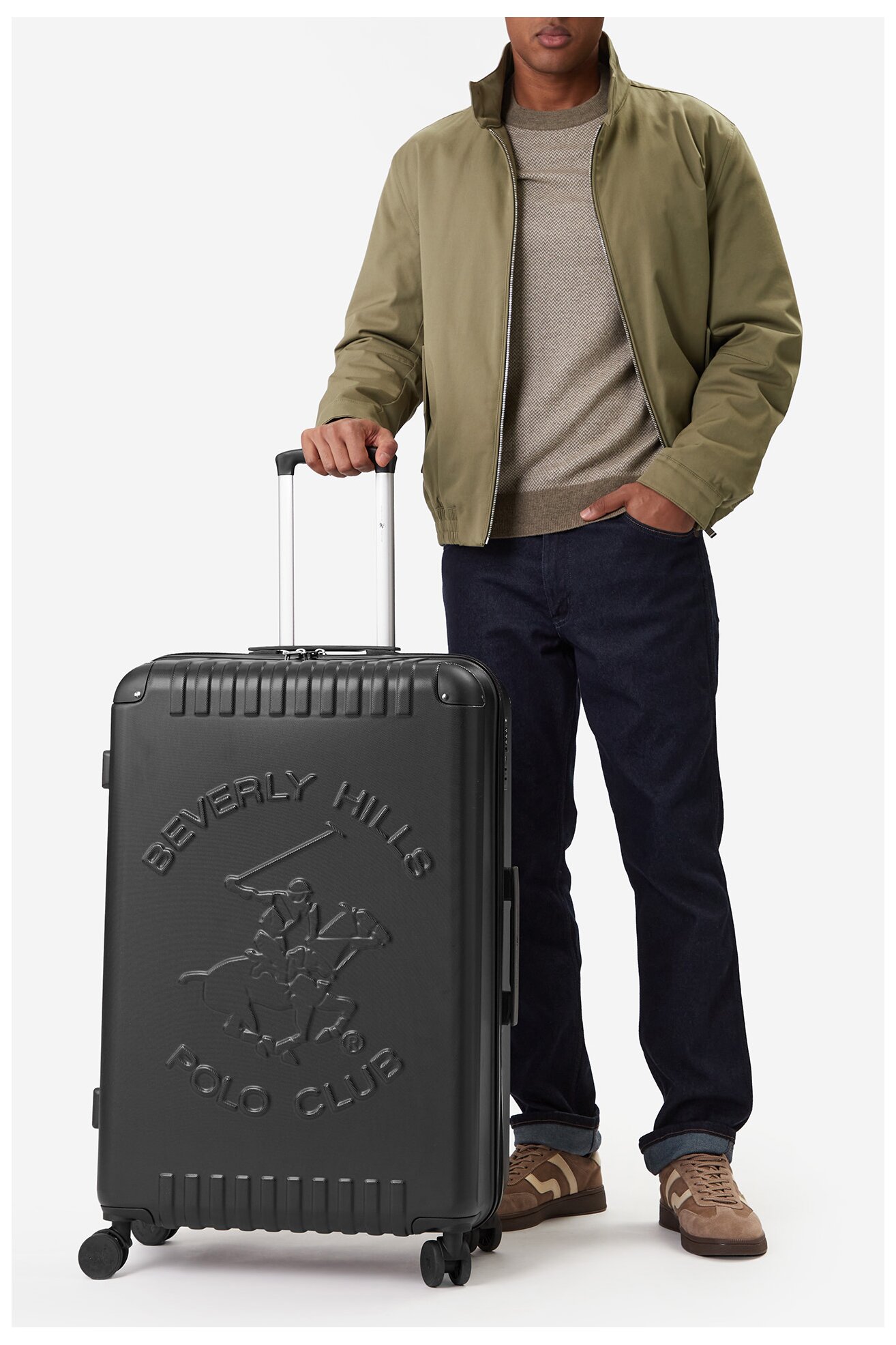 Walizka Beverly Hills Polo Club CEO-BHPC-L-001-08-BLACK Czarny