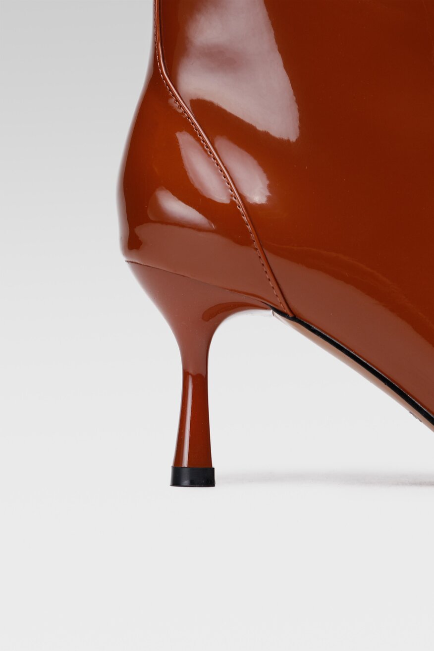 Quazi - Botki szpice brązowe - 5904248078430