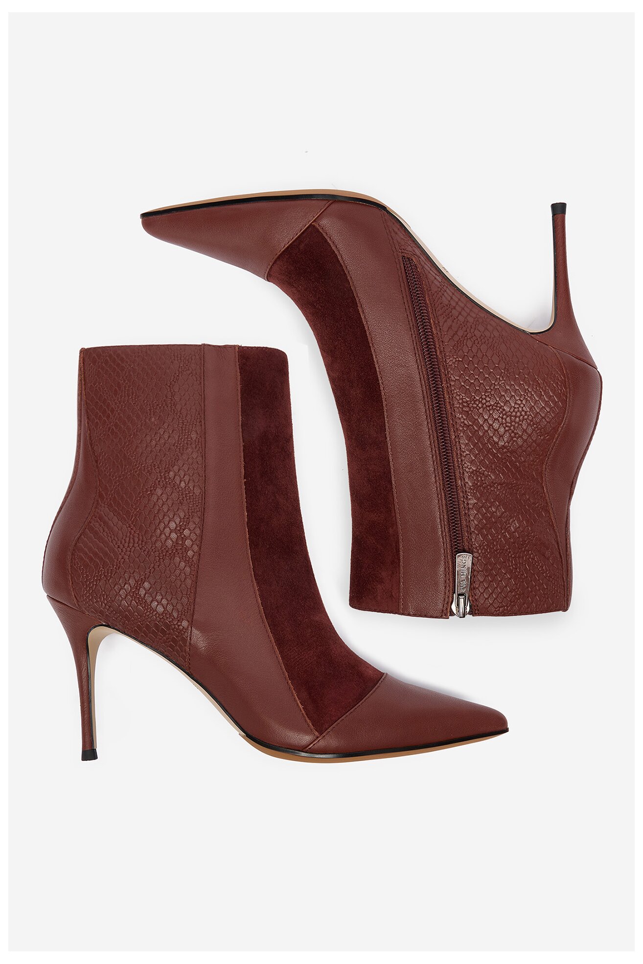 Kotníková obuv EVA MINGE EO-DELLA-GLC9036-5.5-888 BORDÓ