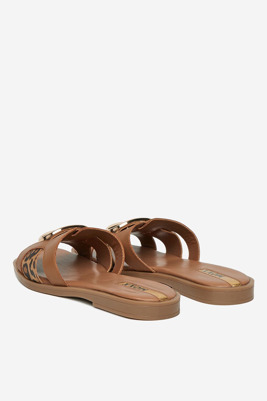 Mexx - Klapki skórzane - 5906751158920