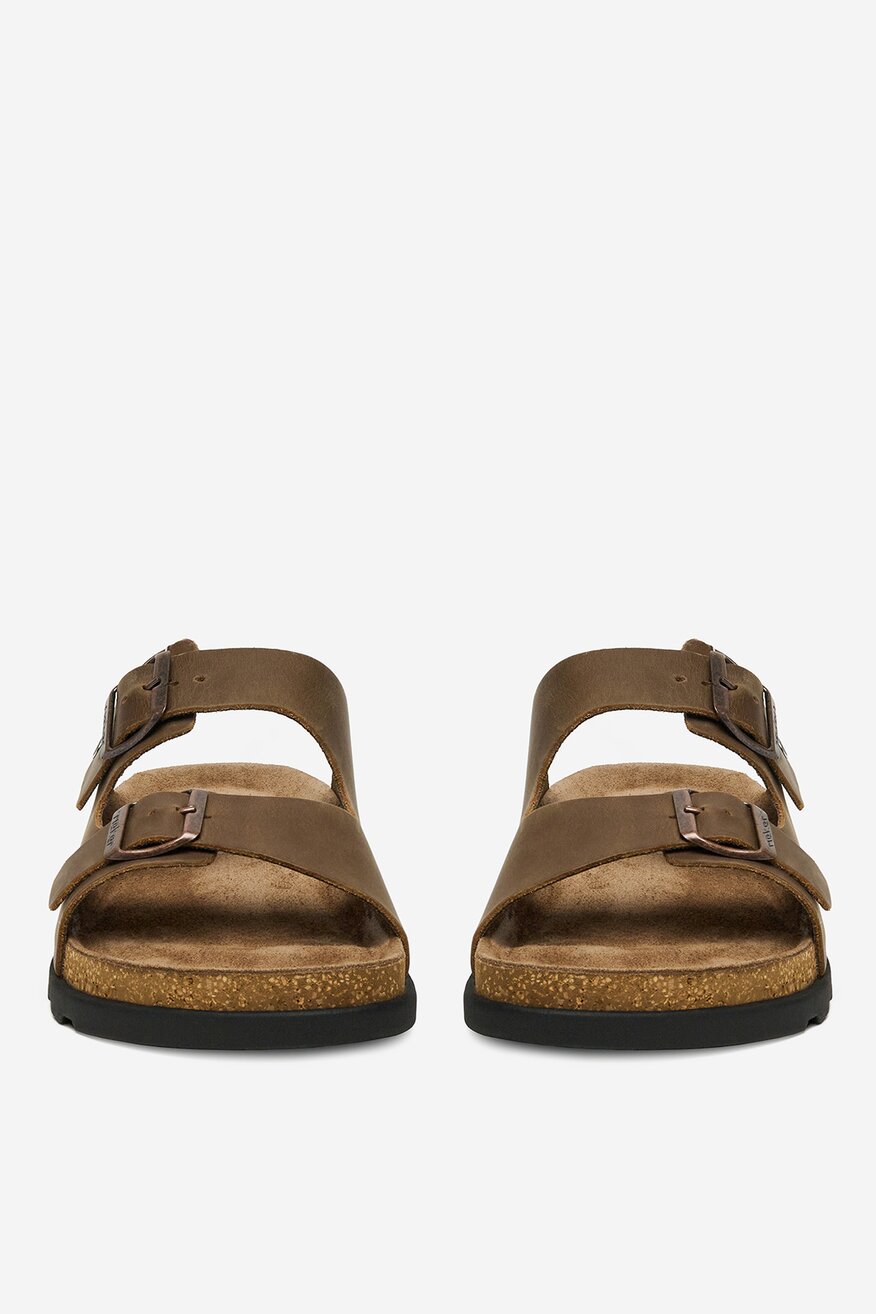 Rieker - Klapki skórzane - 2230078425421