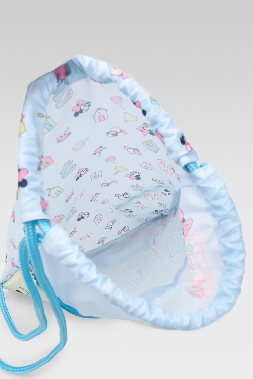 
                Minnie Mouse - Worek z printem niebieski - 5903698656809