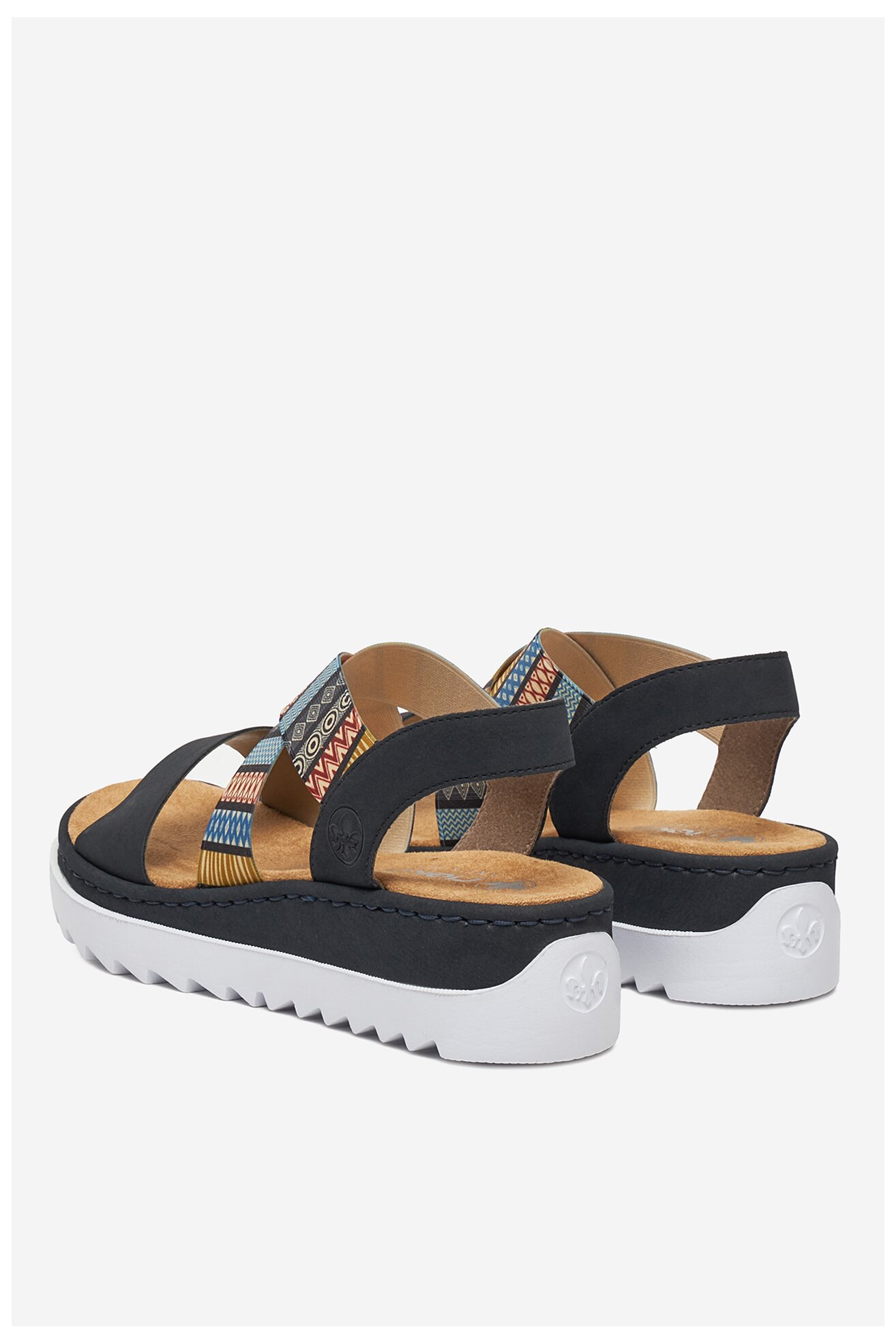 Sandały Rieker V44G8-14 Granatowy ciemny