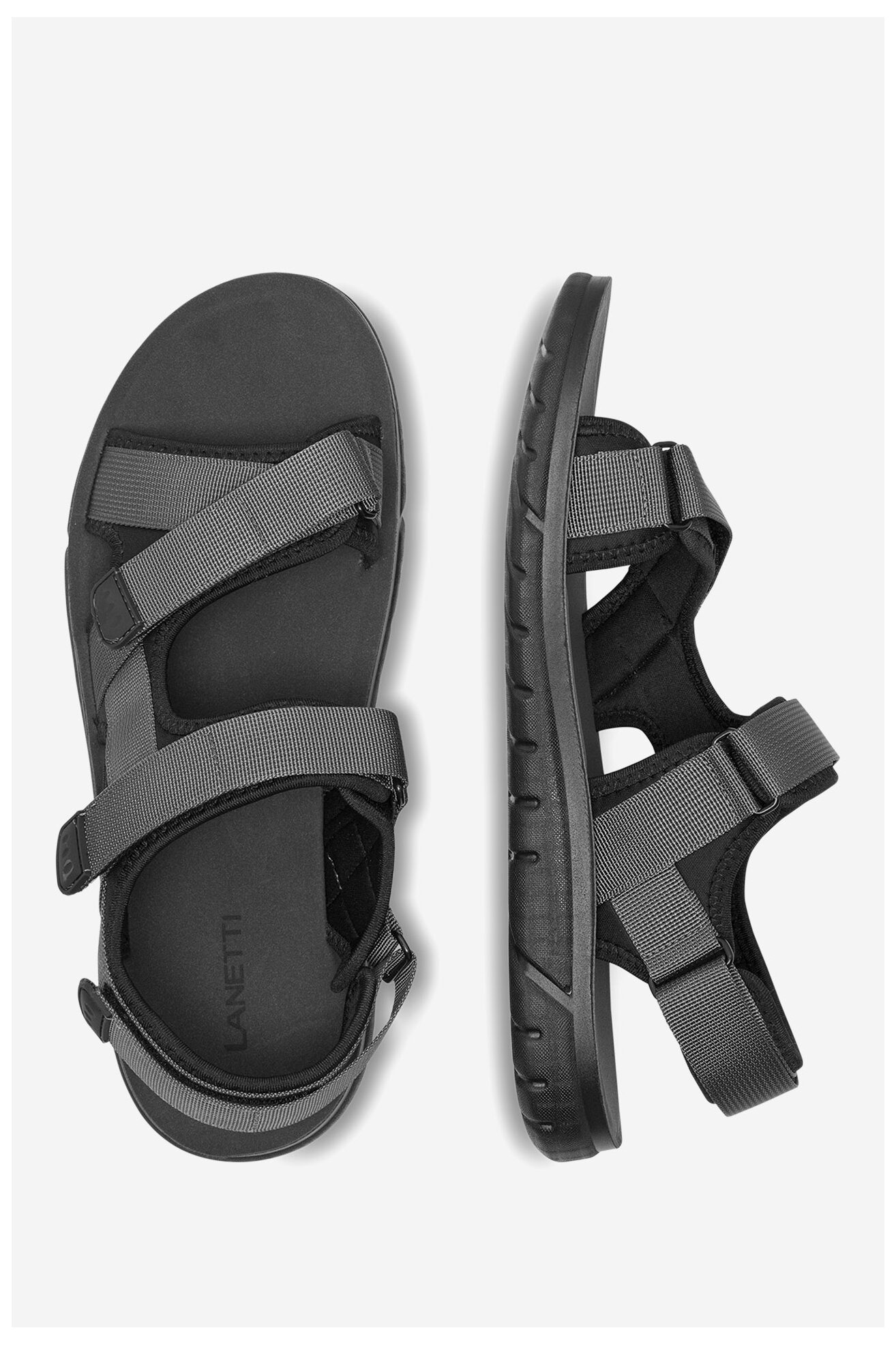 Sandały Lanetti MSS20514-08 Szary