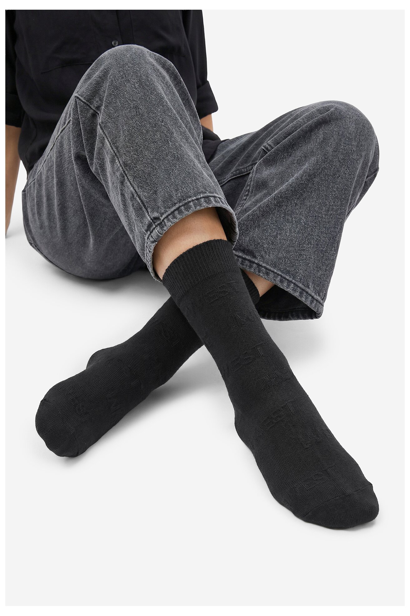 Чорапи NINE WEST CEO_LA_NW_17283_W_AW25 (3-PACK) ЧЕРЕН