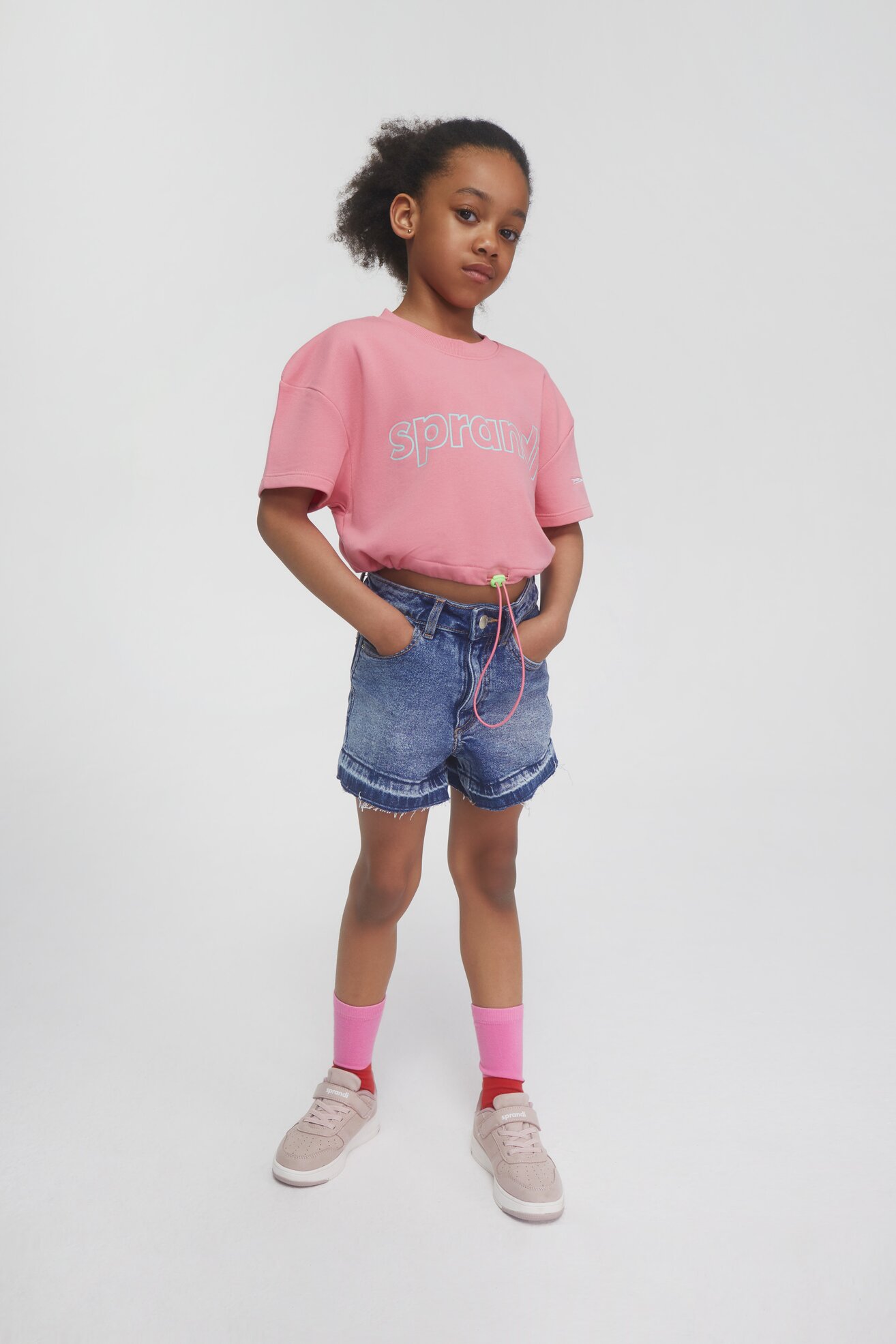 T-shirt Sprandi SS21-TSG001 Różowy