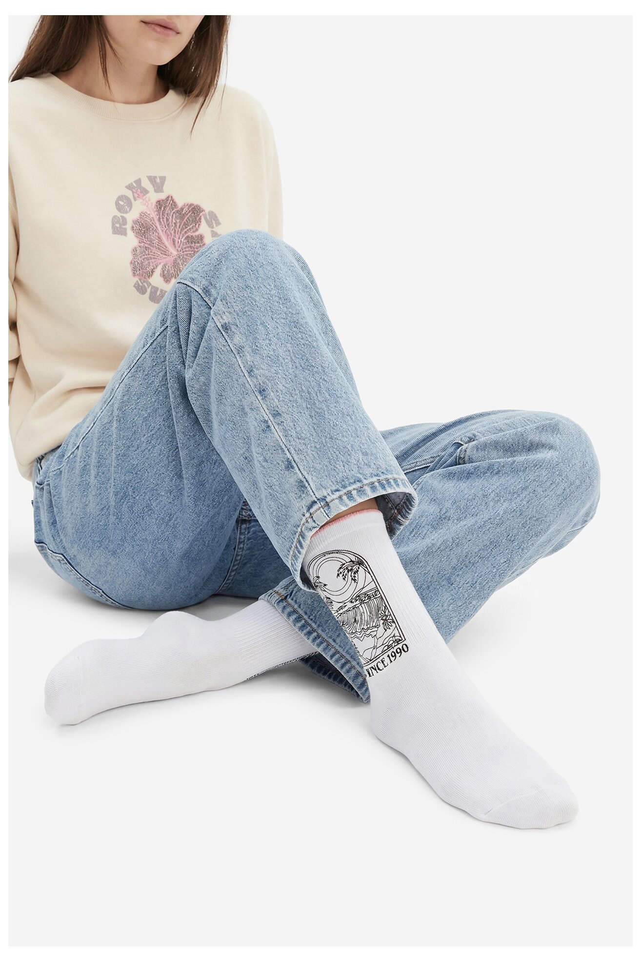 Чорапи ROXY AS_ROXY_05W_SS25 (3-PACK) БЯЛ