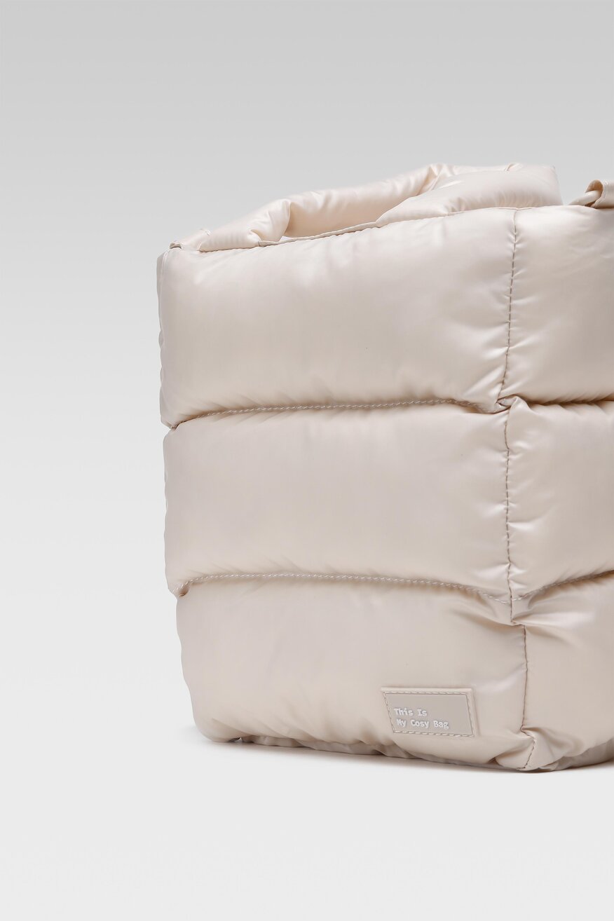 Lasocki - Torebka pikowana beżowa - 5904862448404