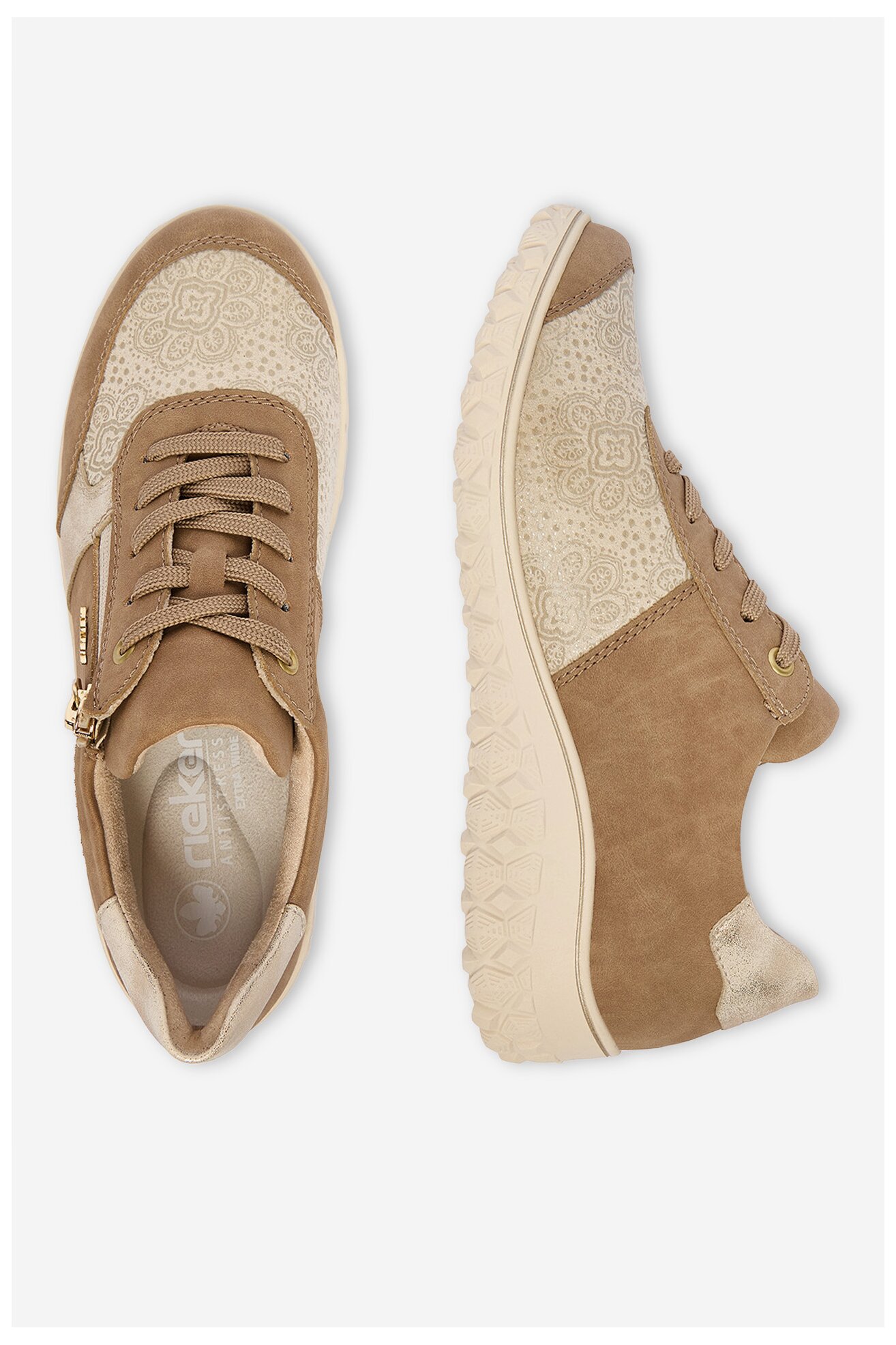 Половинки обувки Rieker CEO-59502-62 ТЪМНОБЕЖОВ