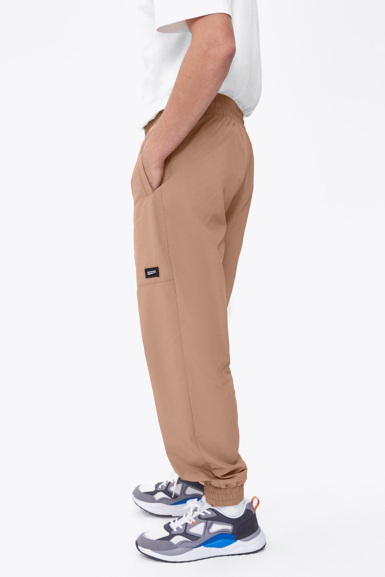 Spodnie joggersy Sprandi SP22-SPM101 Brązowy