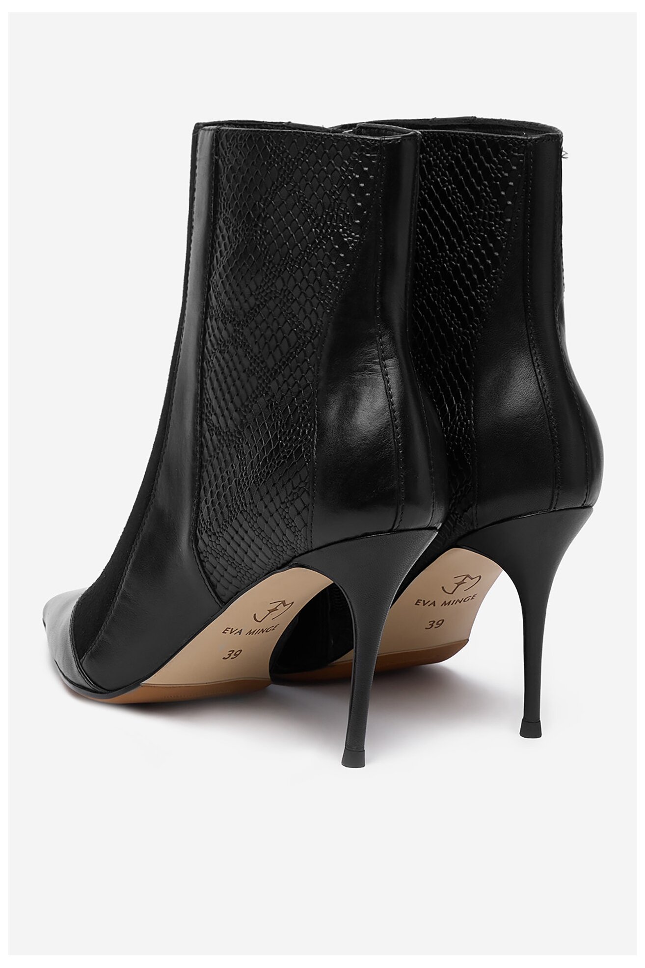 Ботильйони EVA MINGE EO-DELLA-GLC9036-5.5-888 ЧОРНИЙ