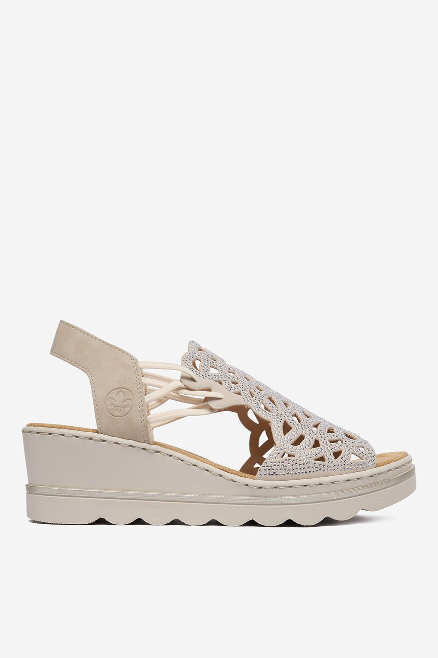 
                Сандали Rieker СРЕБРИСТ - 5906751829745