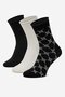 Шкарпетка NINE WEST BR_NW_01_Z_SS25 (3 PACK) WHITE ЧОРНИЙ