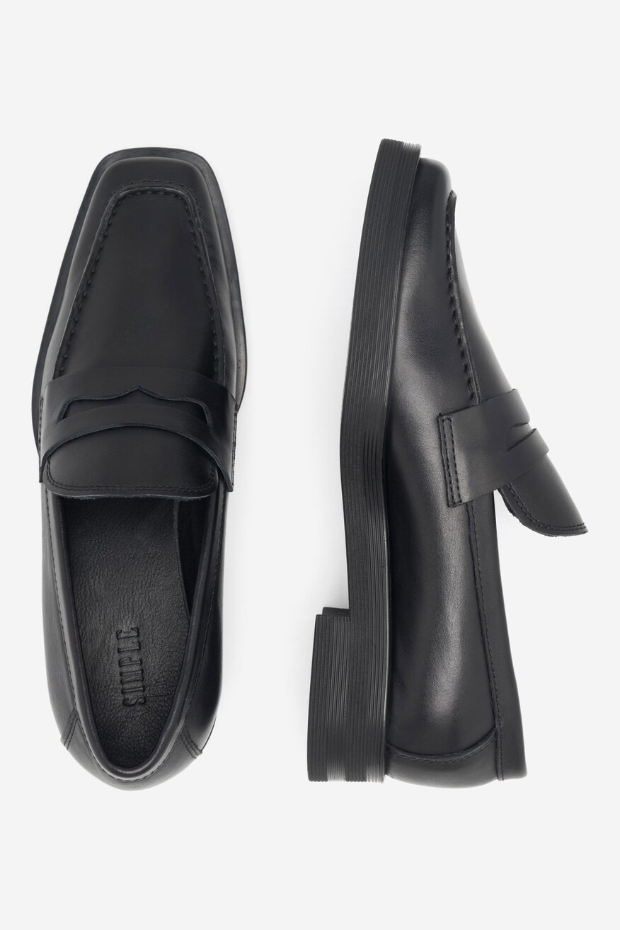 
                SIMPLE - Skórzane mokasyny - 5904862757360