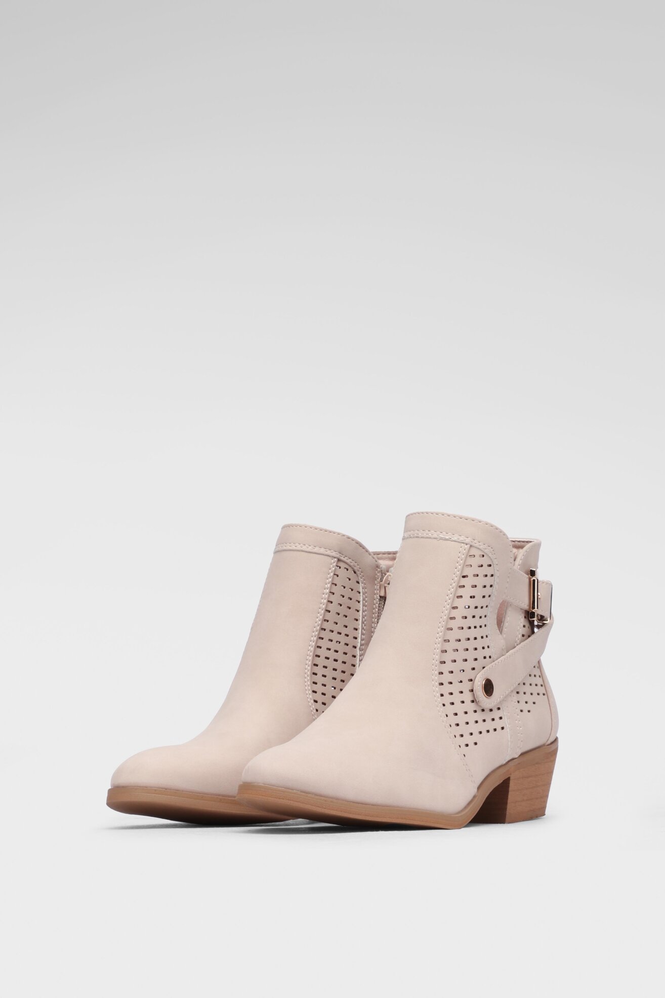 Botki DeeZee WS19218-02 Beżowy