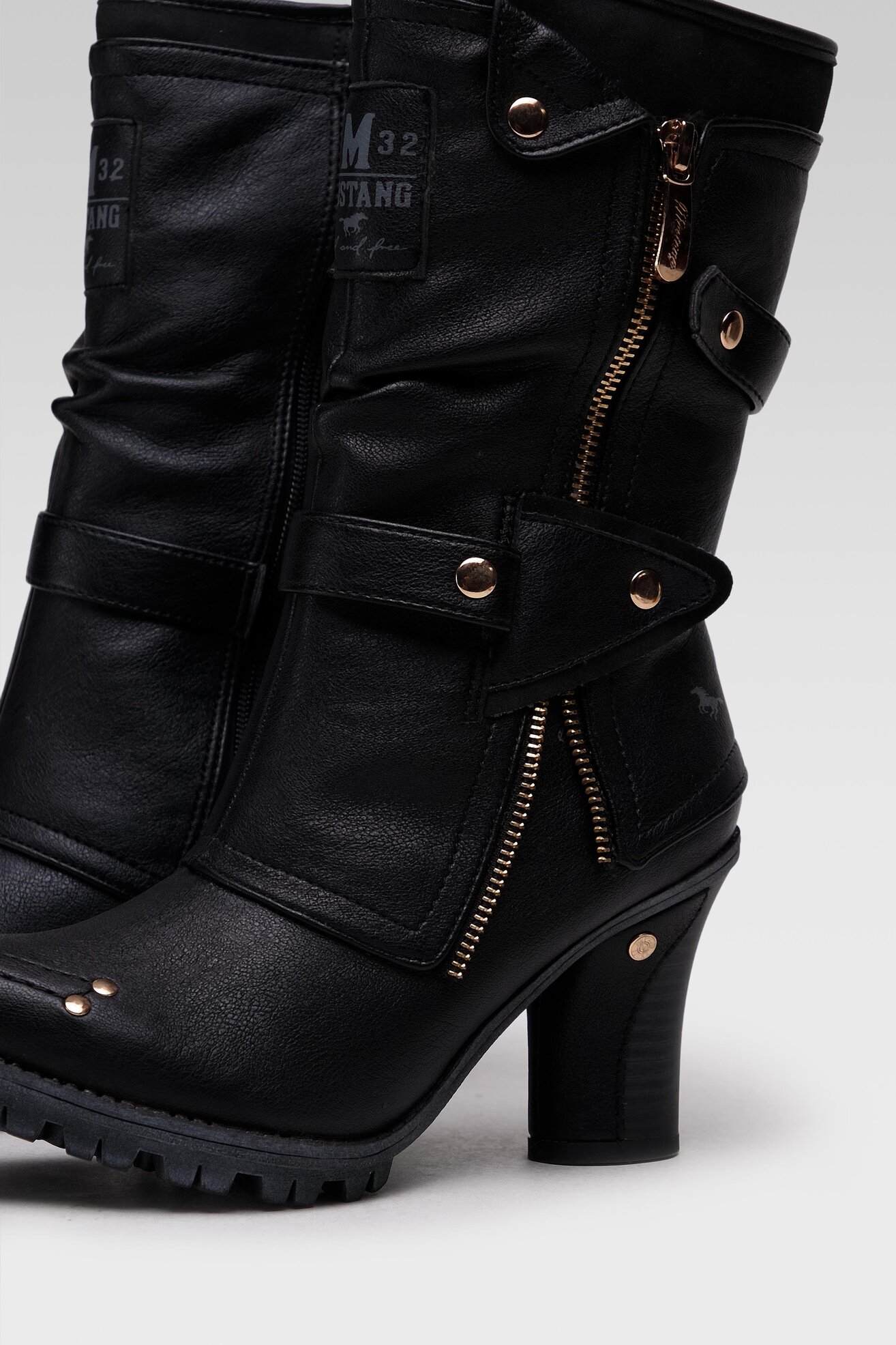 Kozaki Mustang 1141-606-9 Czarny