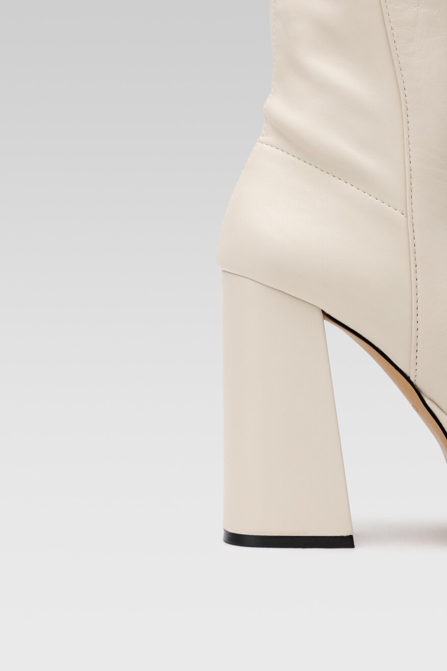 
                Aldo - Botki skórzane na obcasie - 5904862019888