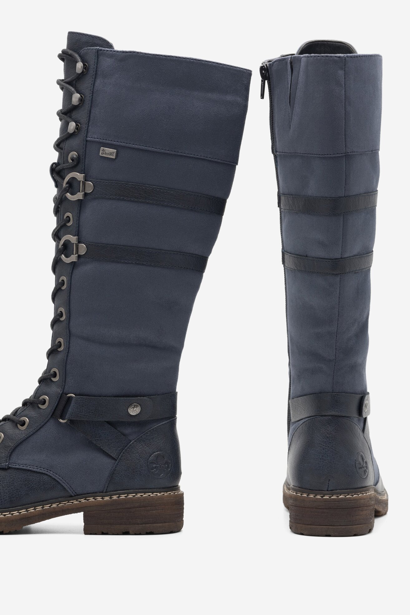 Kozaki Rieker 94732-14 Jeansowy