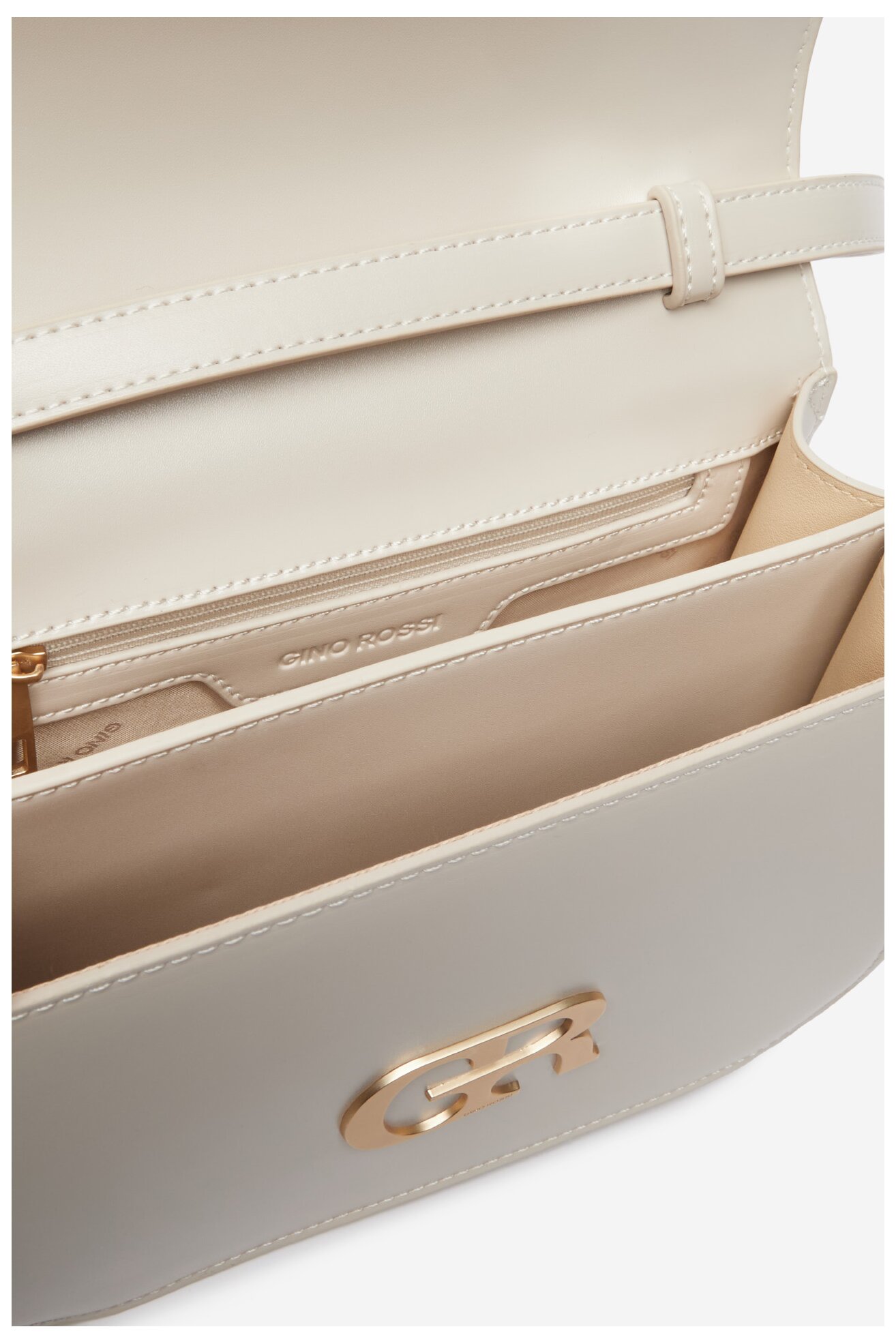 Сумка З Ремінцем Gino Rossi EO-EQ44A ІВОРИ