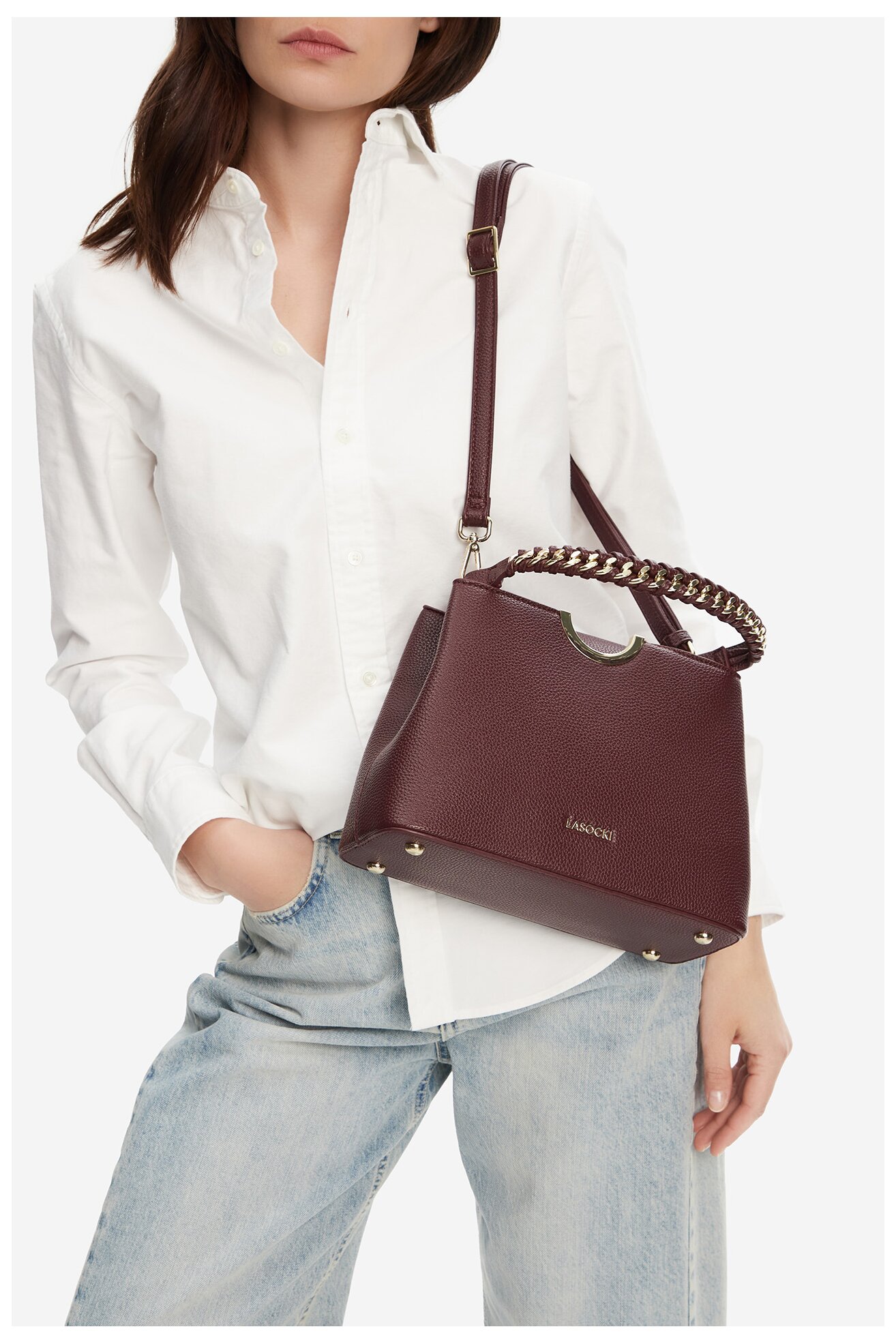 Kézitáska Lasocki MLS-E-056-05 BORDÓ