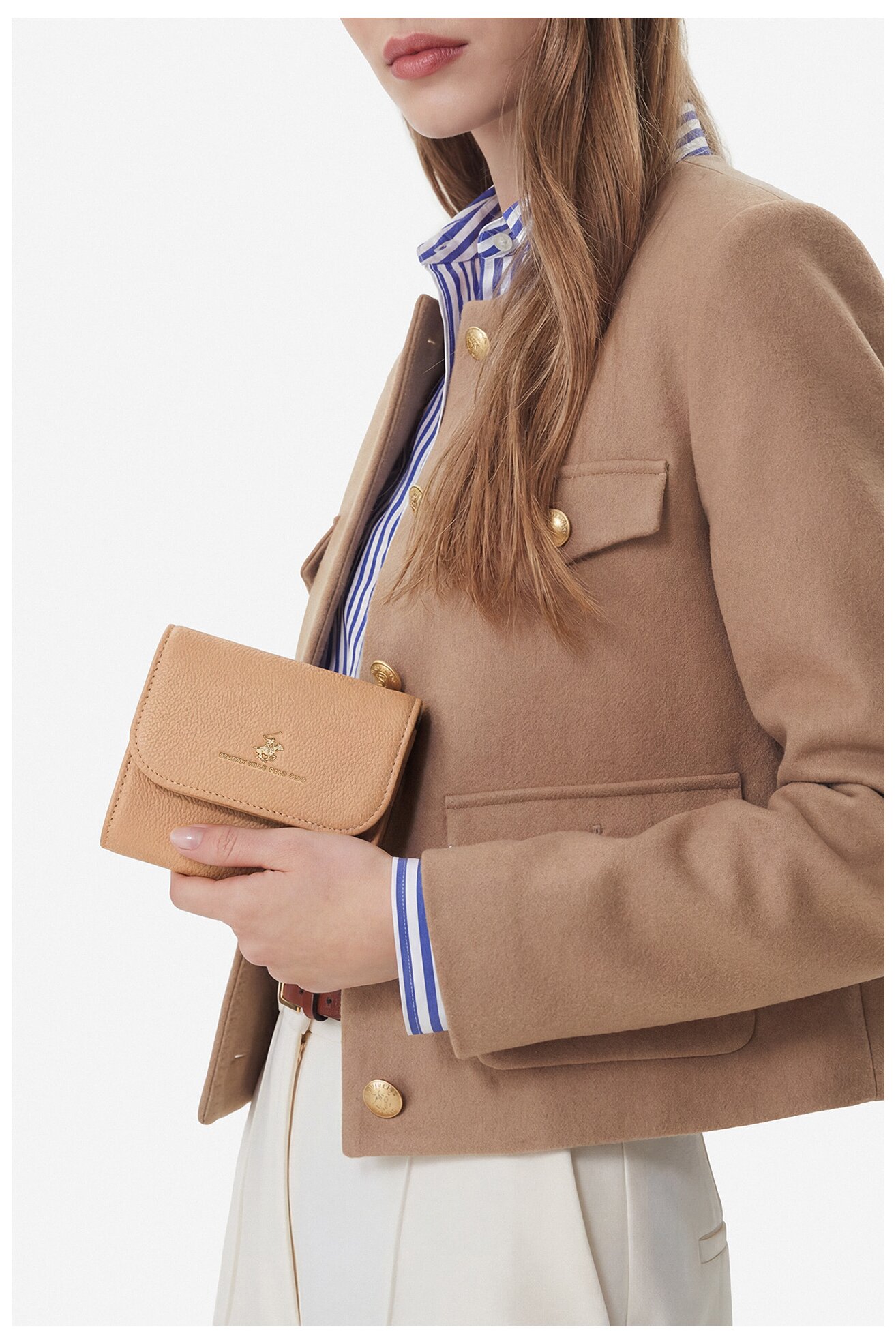 Portfel Beverly Hills Polo Club CWBEO-BHPC-W1-002-SS26 Ivory