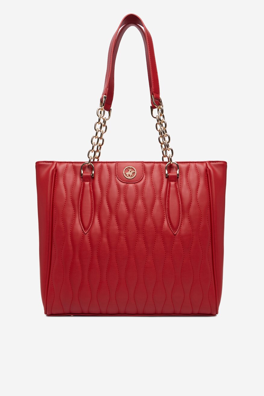 
                Дамска чанта Beverly Hills Polo Club ЧЕРВЕН - 5906751598597