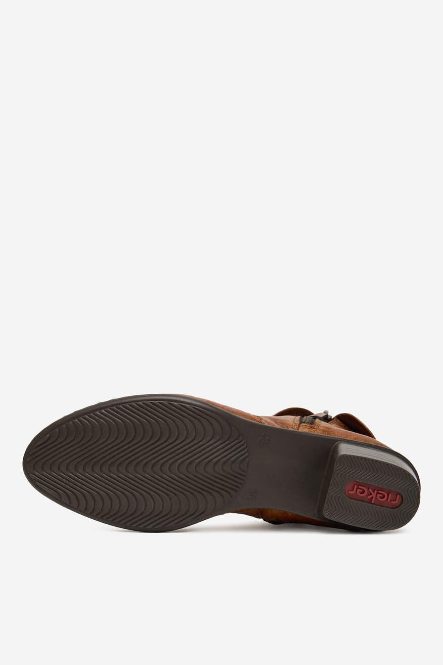 
                Rieker - Botki skórzane ocieplane - 2230083224866