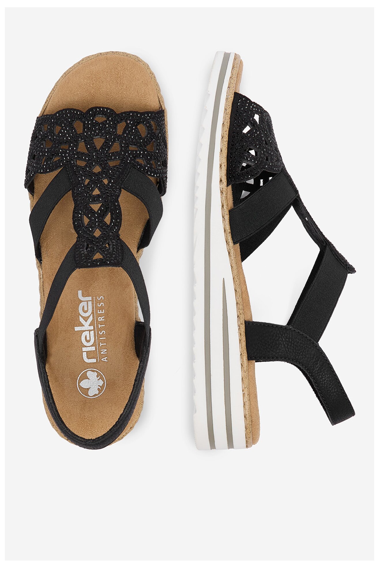 Sandały Rieker CEO-V0646-00 Czarny