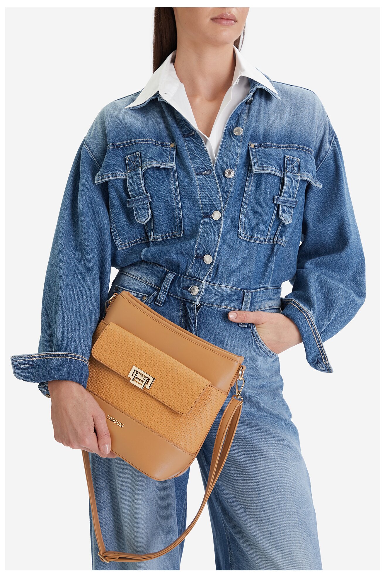 Kézitáska Lasocki CEO-LSK-M-003-07 CAMEL