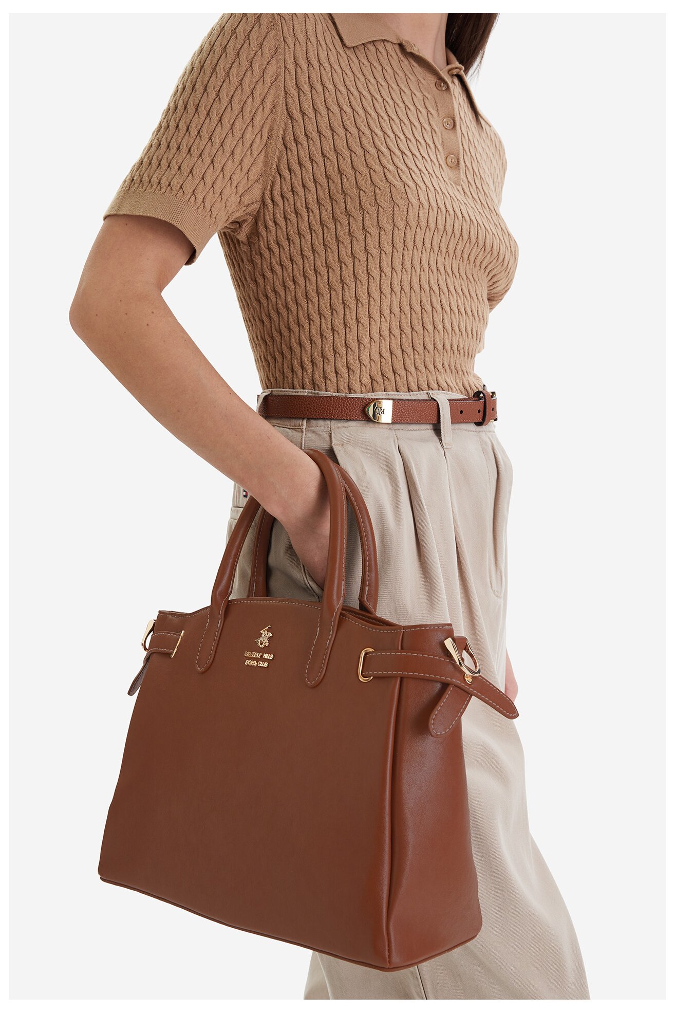 Сумка З Ремінцем Beverly Hills Polo Club EO-BHPC-C-009-09 КОРИЧНЕВИЙ