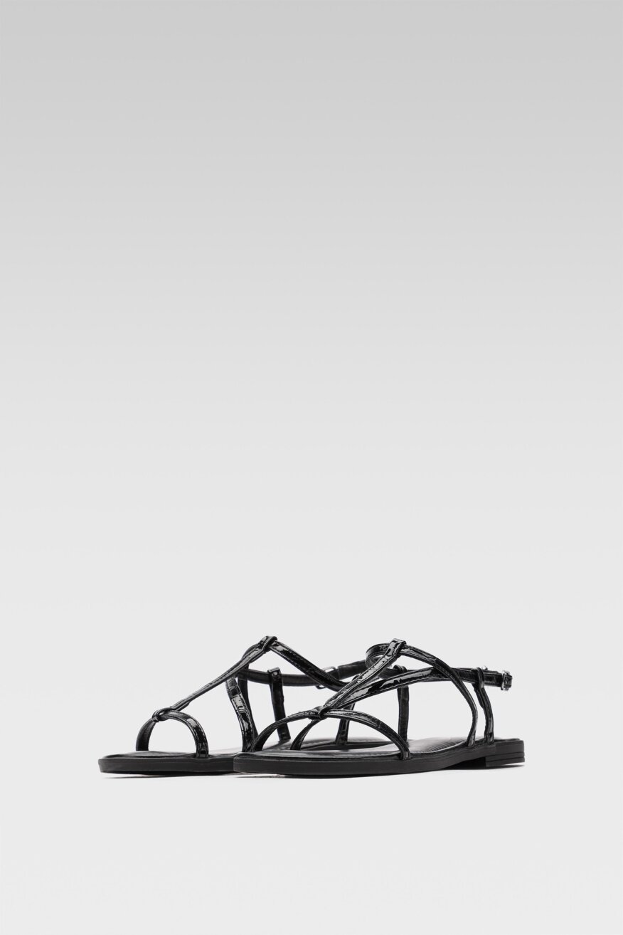 Jenny Fairy - Sandały czarne ze sprzączką - 5903698615141