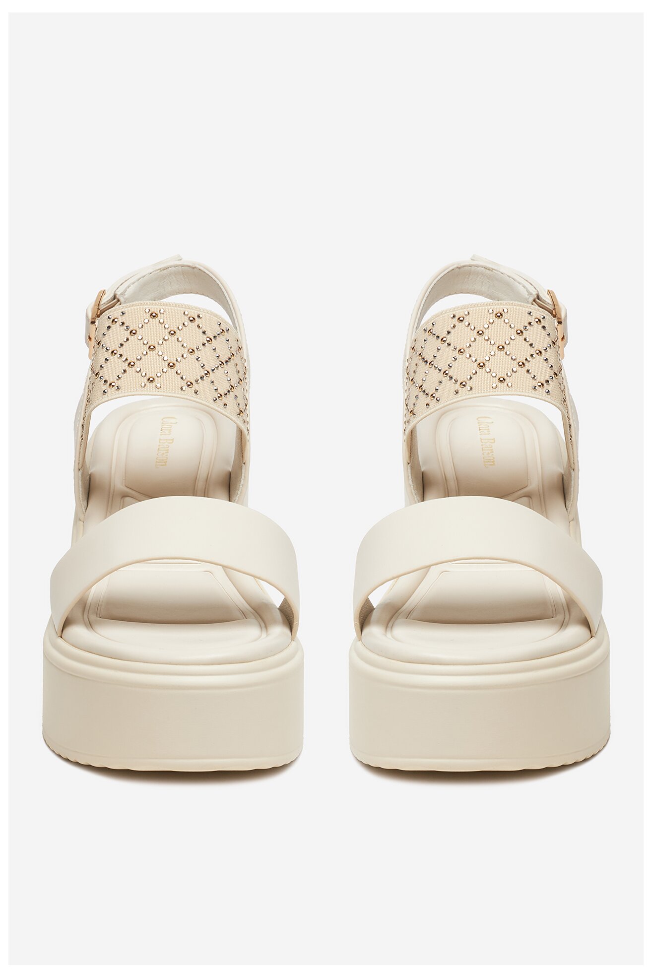 Sandały Clara Barson 3T8482-26 Kremowy