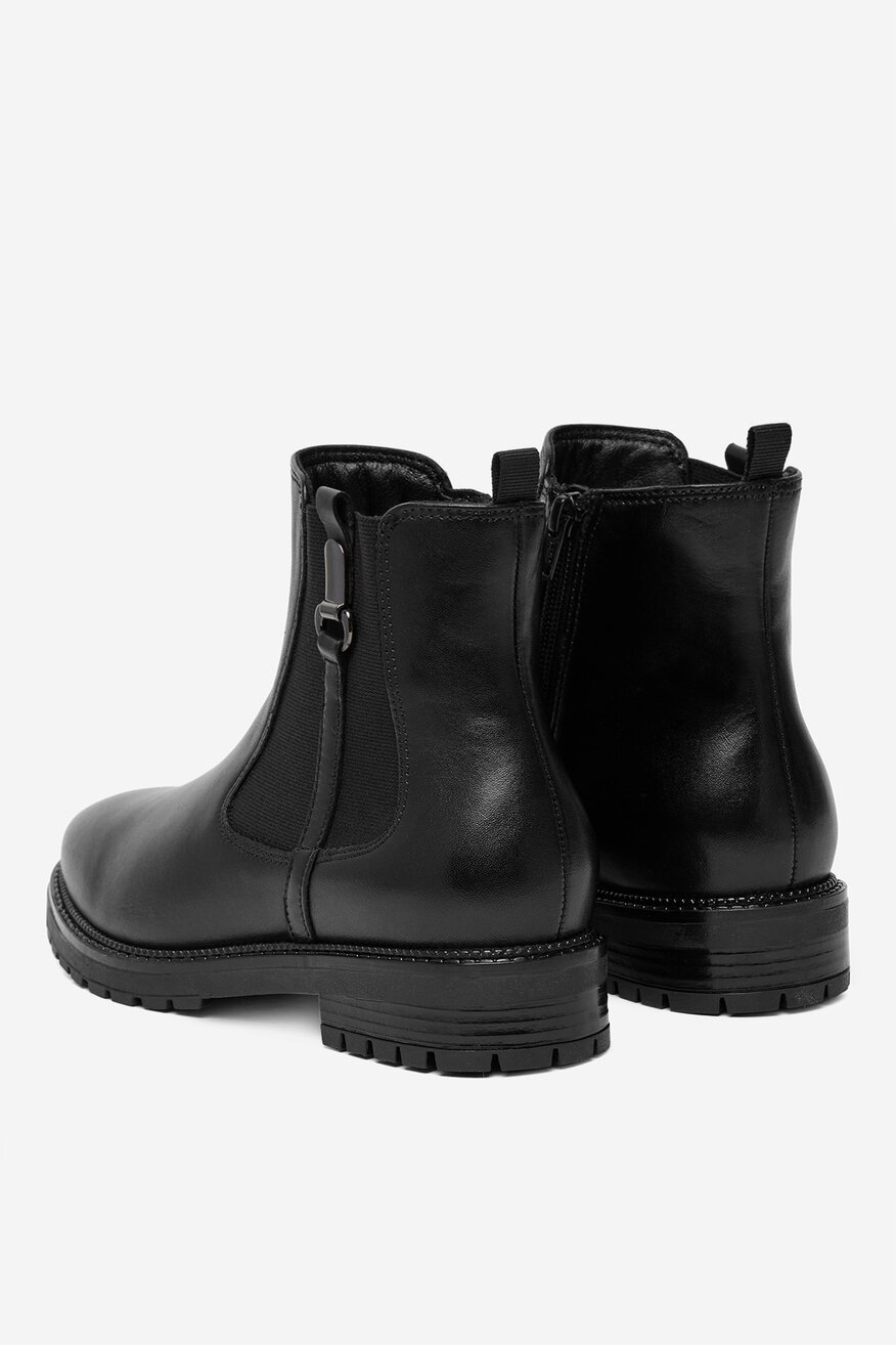 
                Lasocki - Botki skórzane ocieplane - 5906751406021