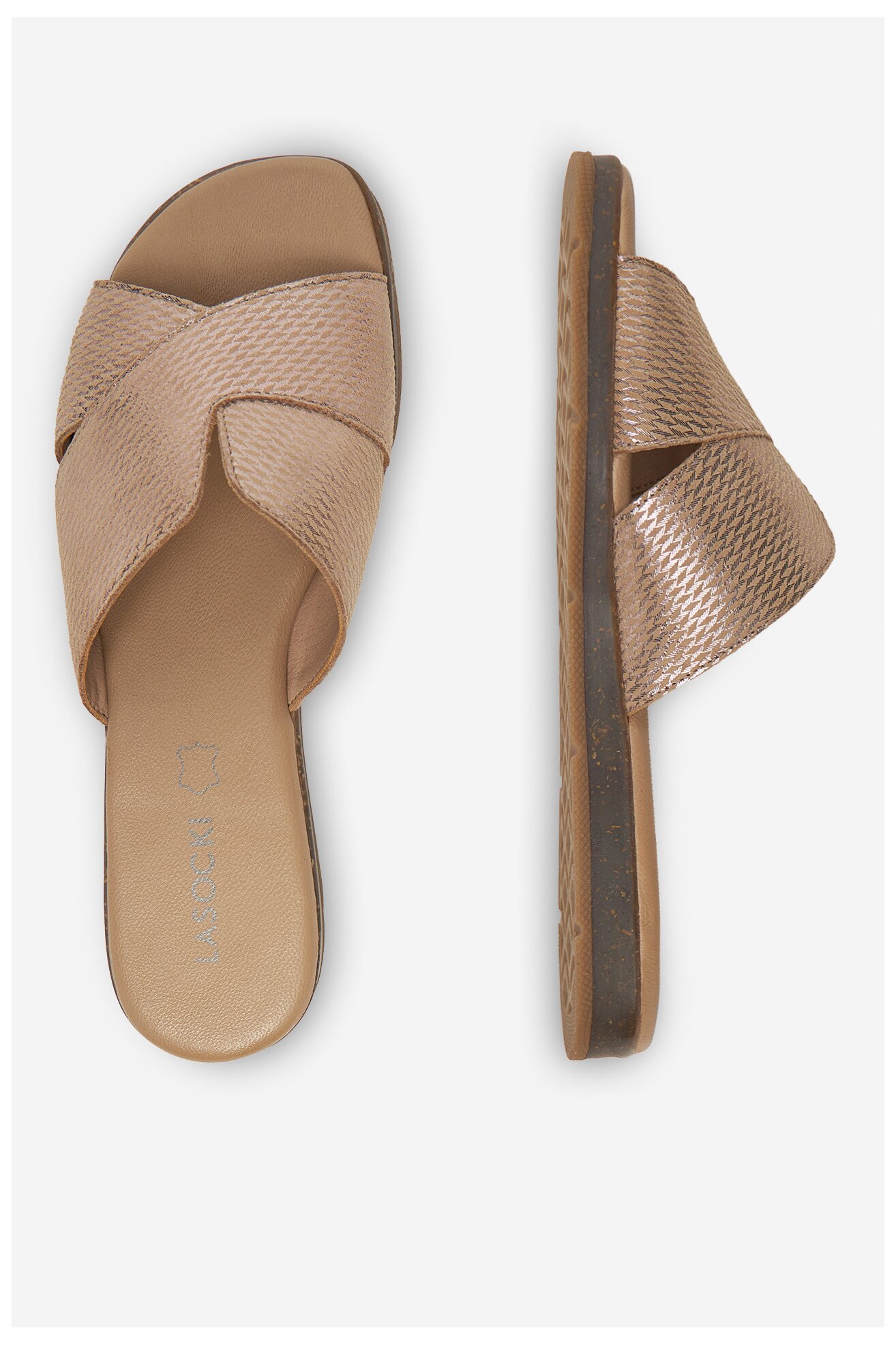 Klapki Lasocki WI16-740A-02 Beżowy