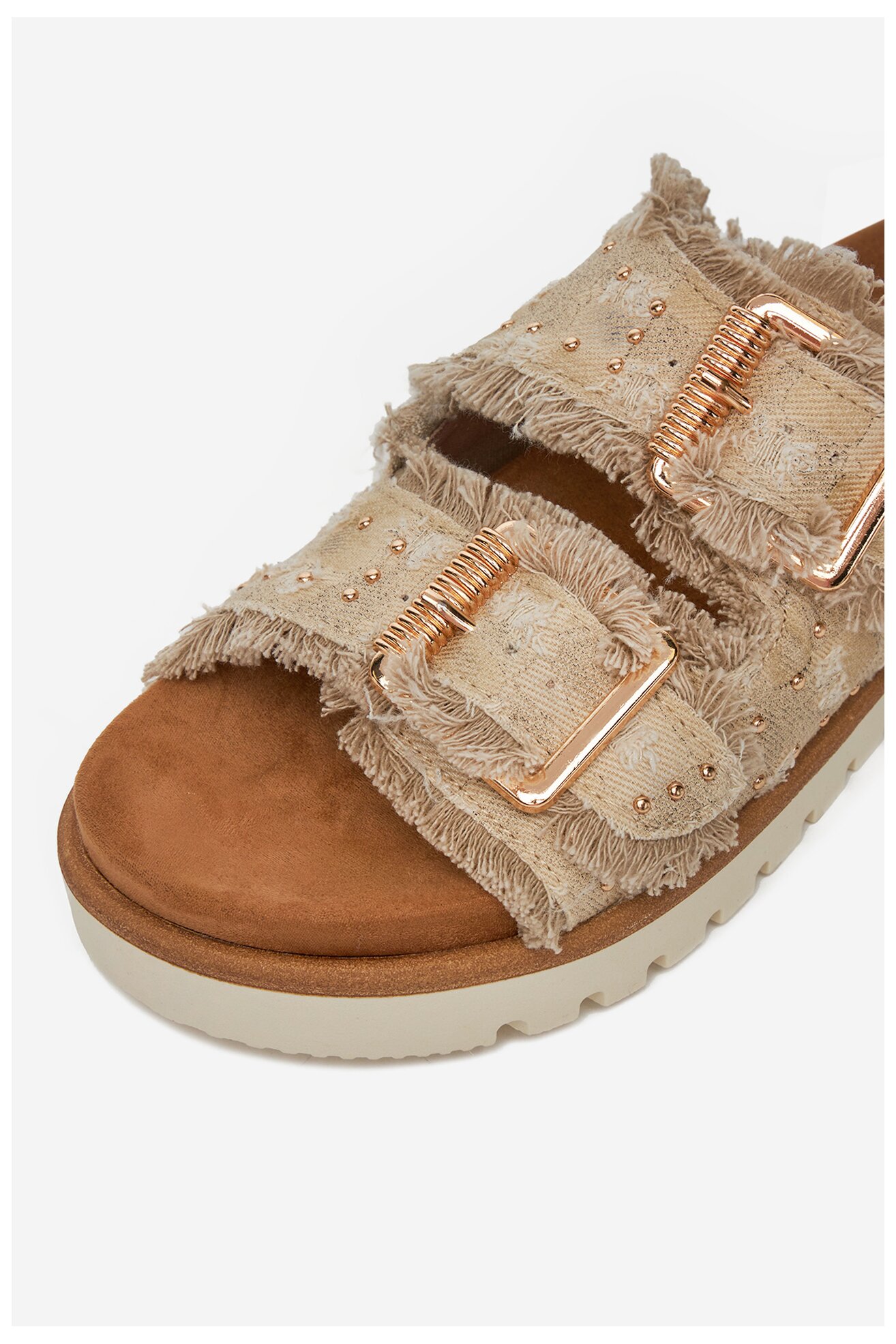 Klapki Mustang 1461-708 Beżowy