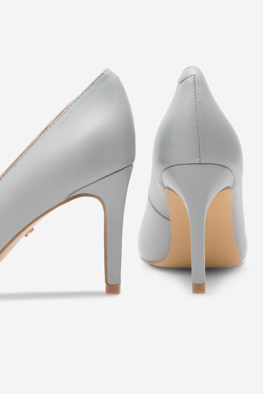 Lasocki - Czółenka skórzane na szpilce - 5905588486534