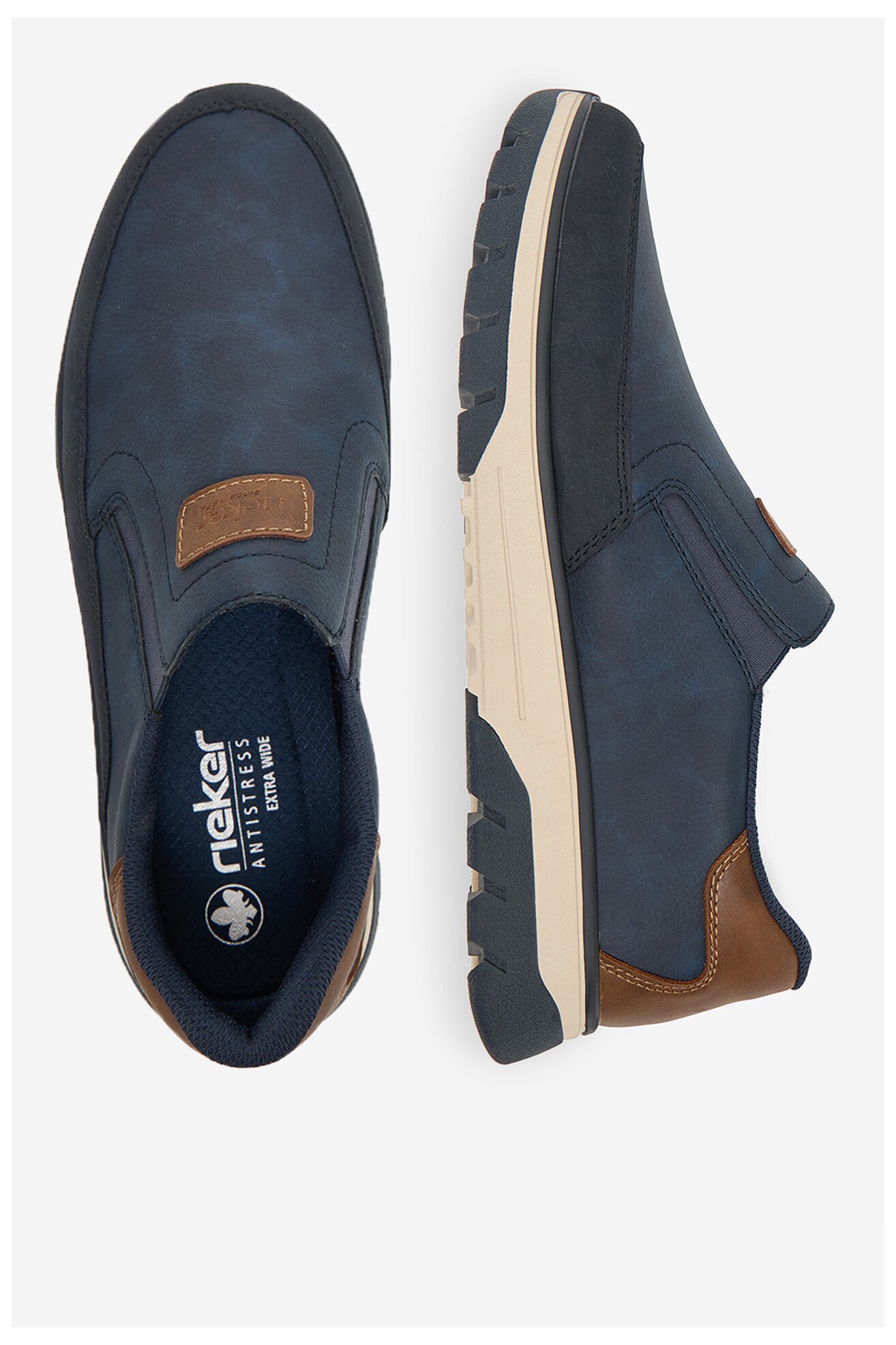 Polobotka Rieker B9350-14 TMAVĚ MODRÁ