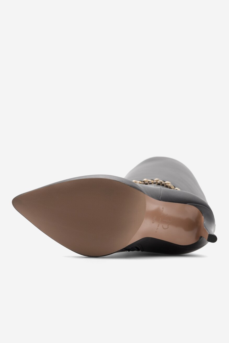 
                EVA MINGE - Skórzane kozaki - 5905588089766