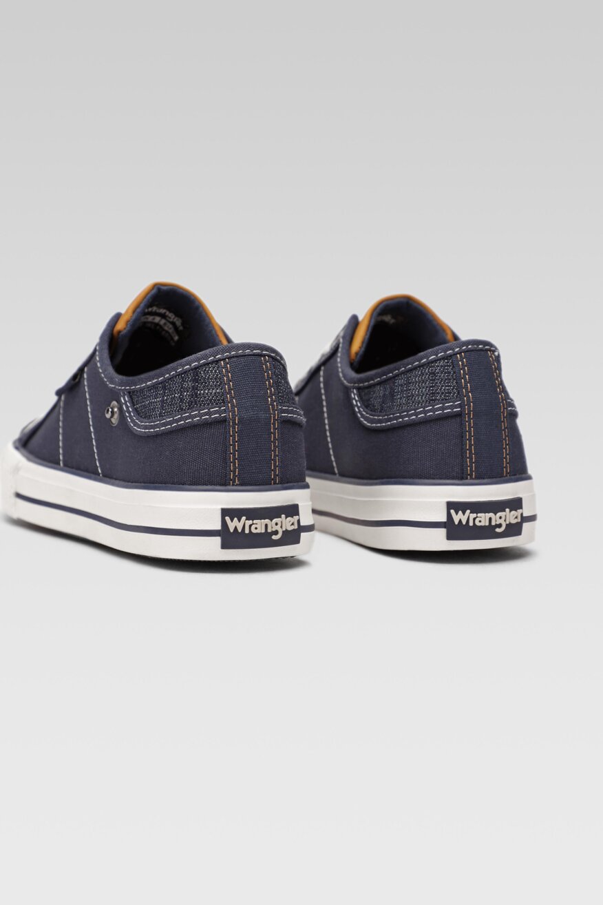 
                Wrangler - Trampki granatowe sznurowane - 5903698390024