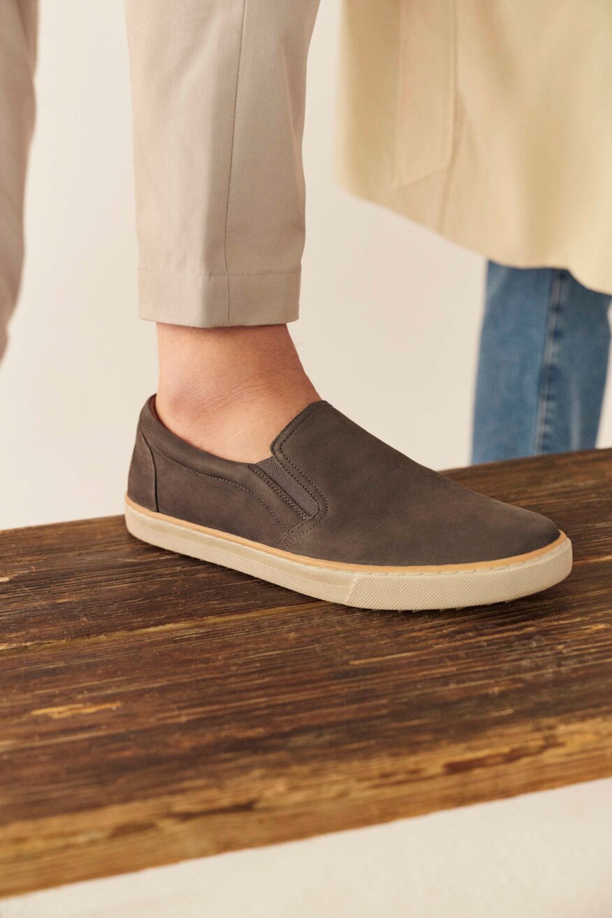 
                Lasocki for men - Skórzane sneakersy typu slip-on - 5903698291192