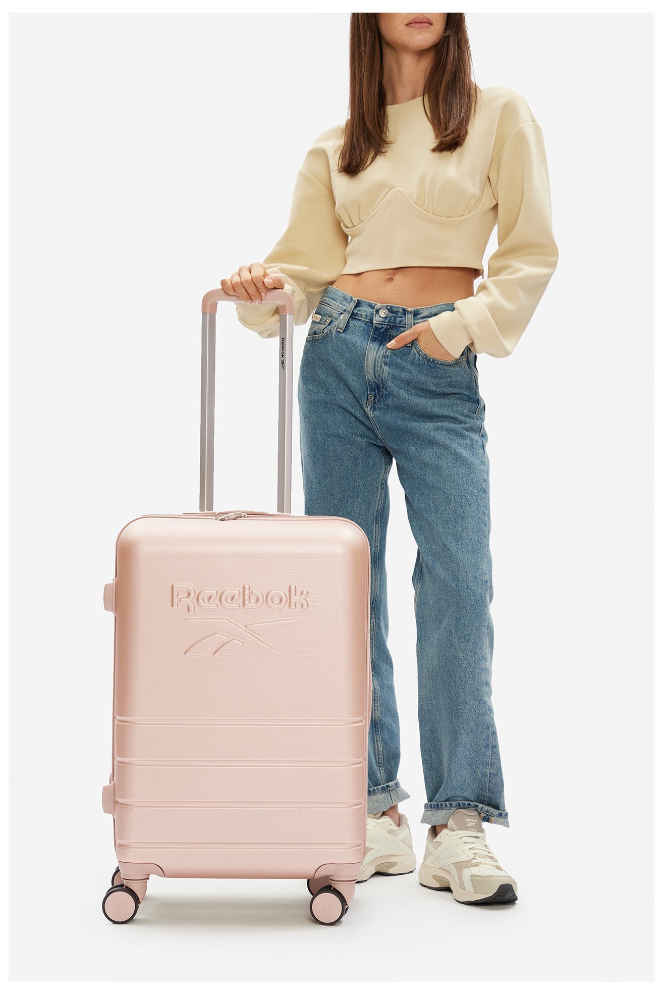 Walizka Reebok RBK-WAL-001-07-CCC-M Beżowy