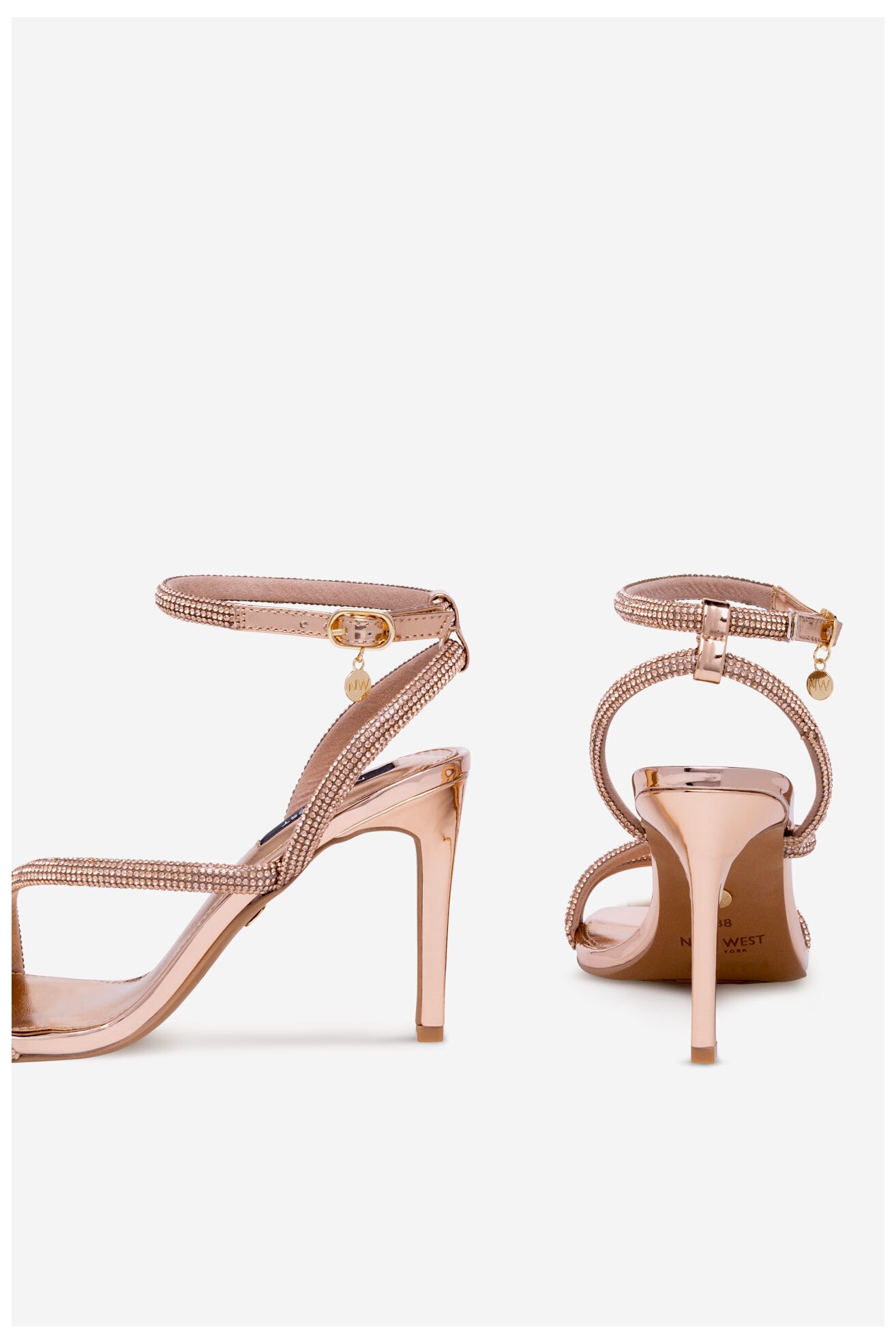 Sandały NINE WEST WFA2675-1 Złoty