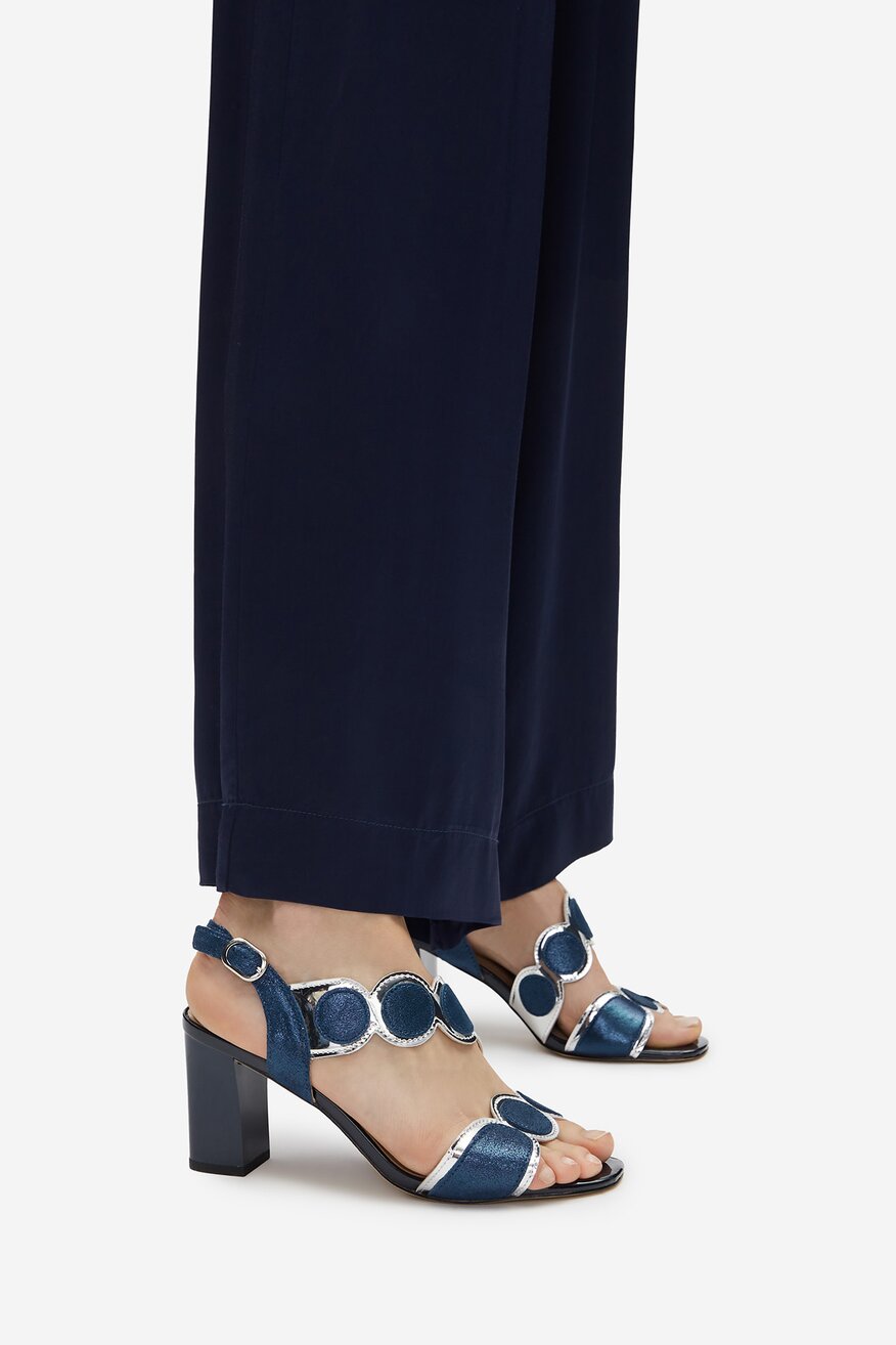 Lasocki - Sandały skórzane na słupku - 5903698595306