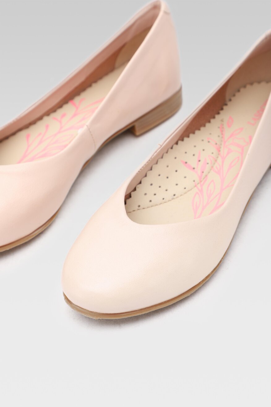 Lasocki Young - Skórzane półbuty pastelowe - 5903698545233