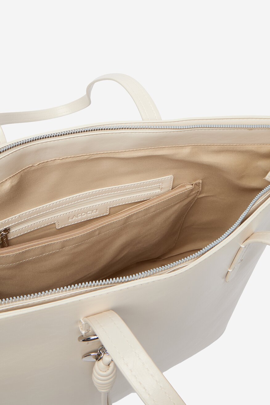 
                Дамска чанта Lasocki СЛОНОВА КОСТ - 5906751564660